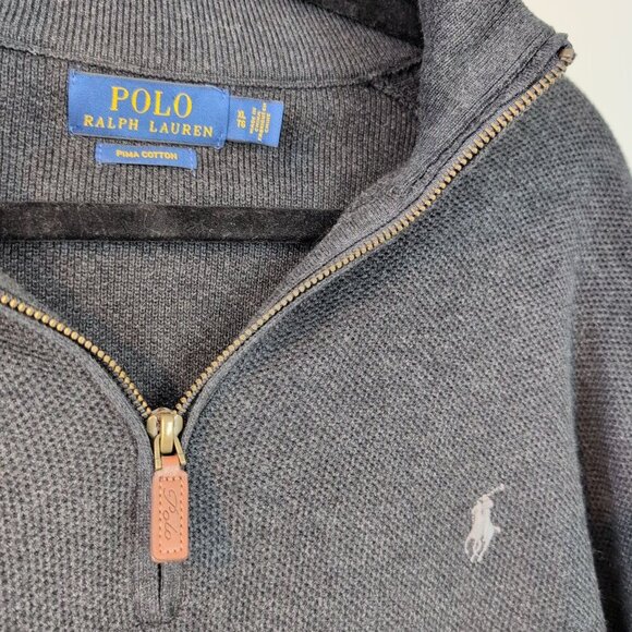 Polo Ralph Lauren Pullover Sweater. Gray. Size XL. Old Money Heritage Normalcore - Picture 2 of 9